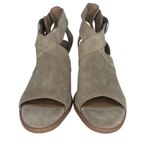 Marc Fisher LTD Taupe Vega Sandal - Size 6.5 - Women - Picture 3 of 14